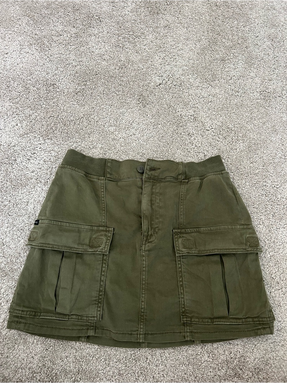 Sanctuary Olive Utility Mini Skirt